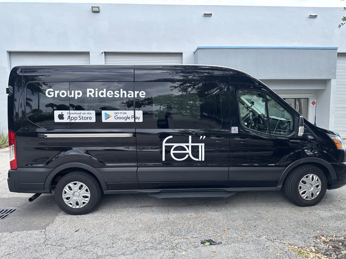 Fetii rideshare commercial van wrap by The Wrap Artisan