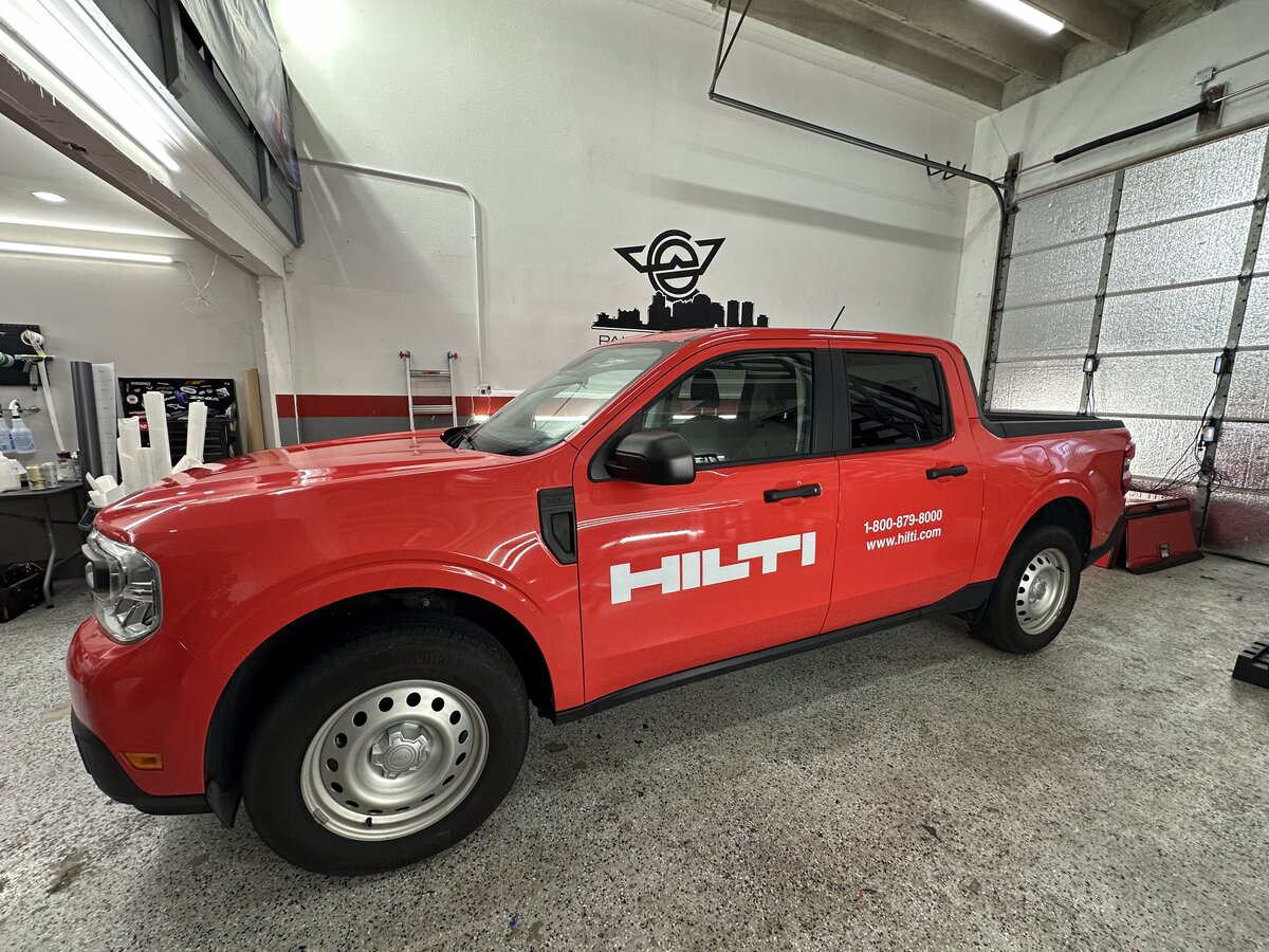 Hilti commercial fleet wrap