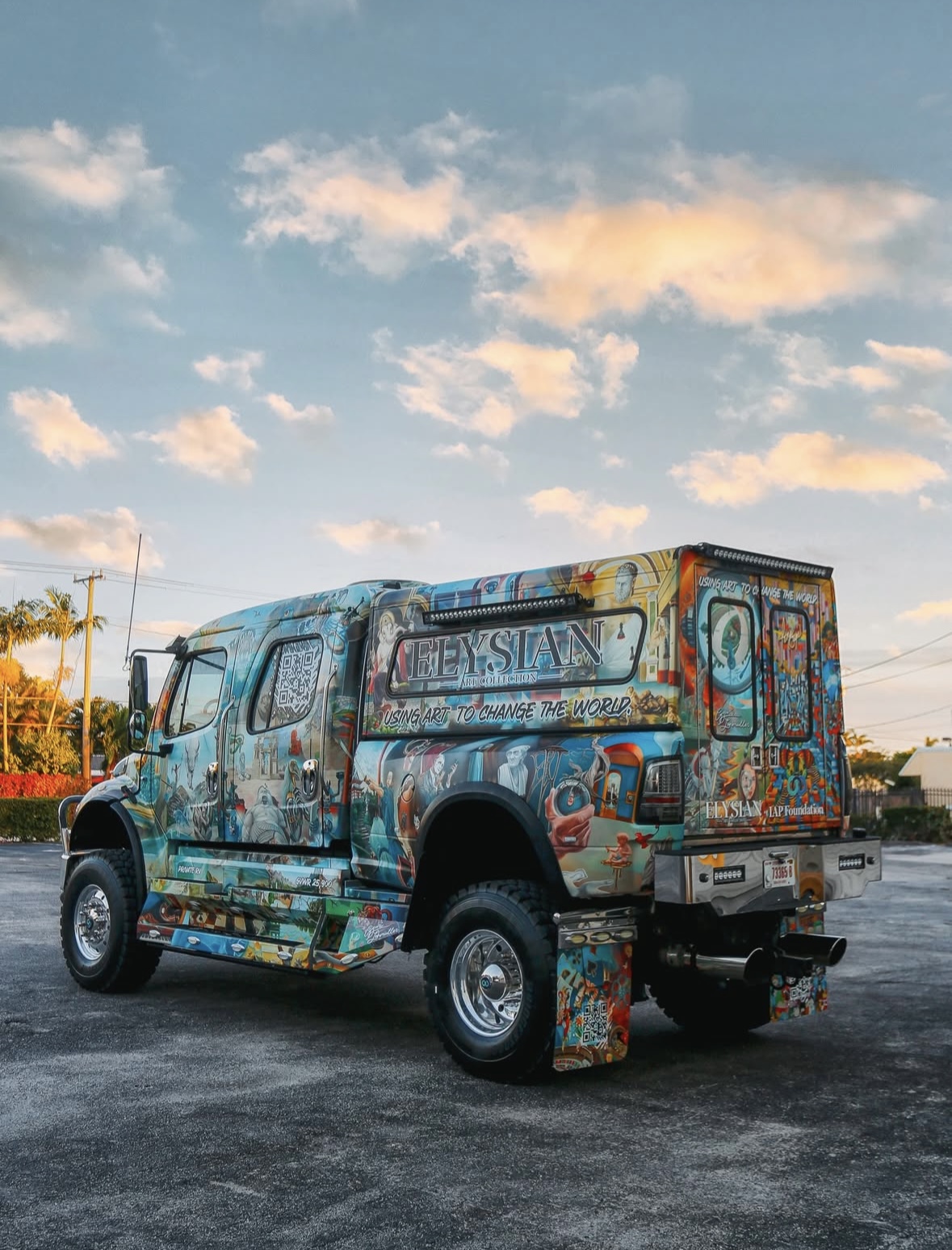 IAP Foundation art wrap truck